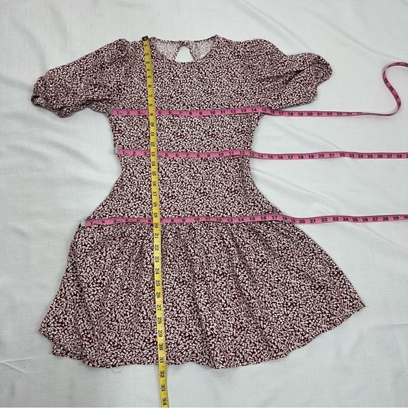 Free People Size XS Dancing In The Dark Burgundy Dress - Picture 9 of 13